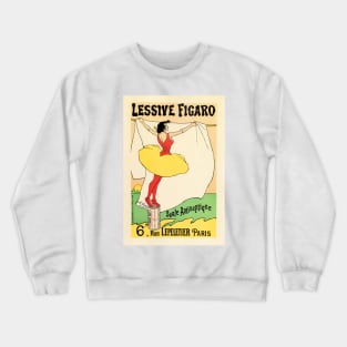 LESSIVE FIGARO Detergent Laundry Soap Poster by Leo Gausson Vintage French Advertisement Crewneck Sweatshirt